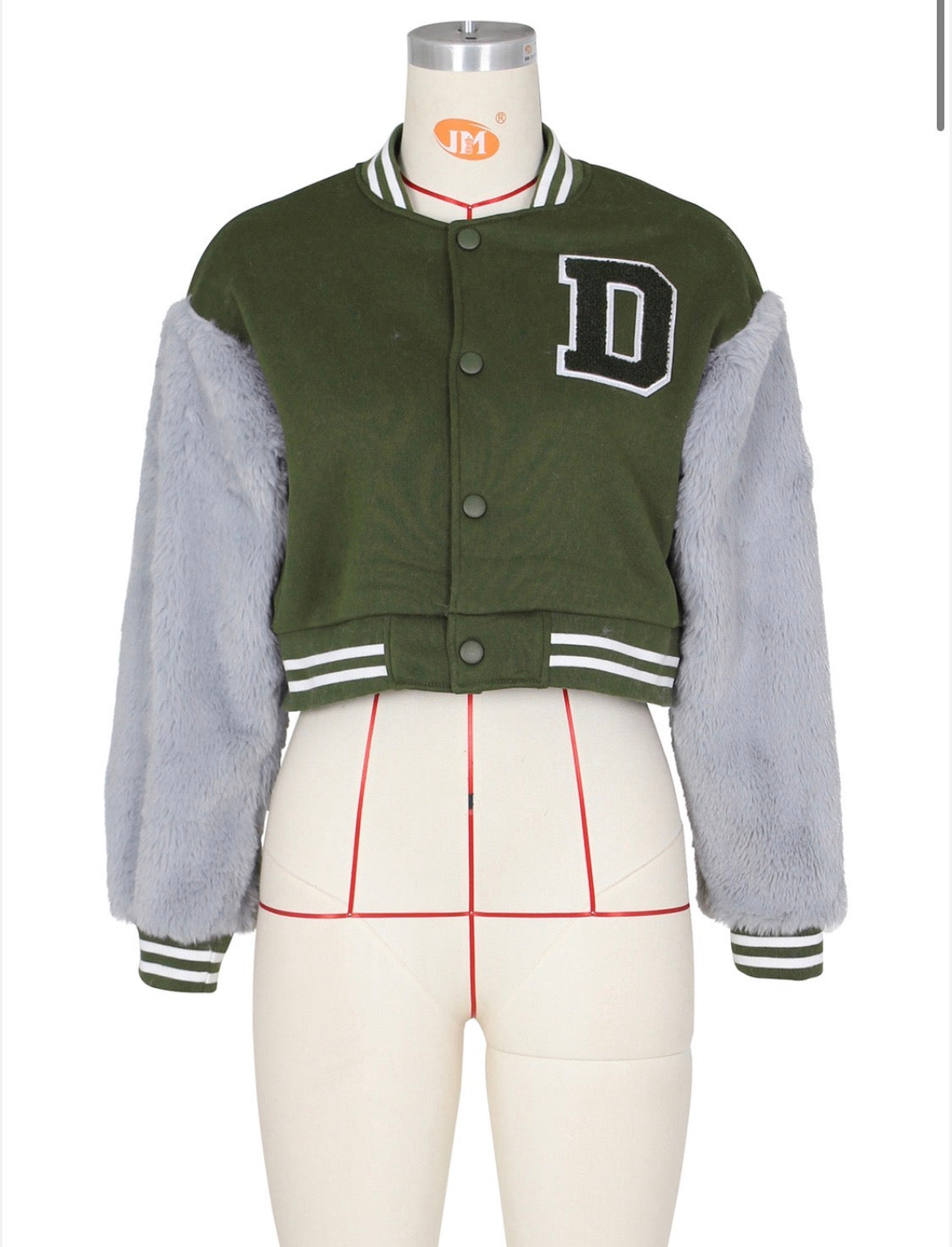 Mongo Fur Letterman Jacket