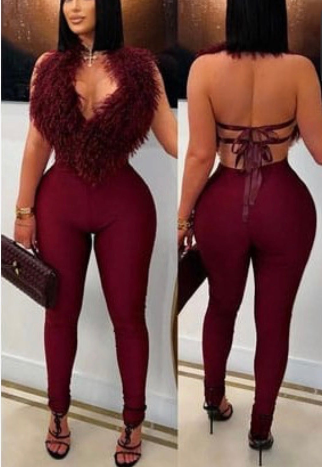 Ashley Fur Neck 2 piece set