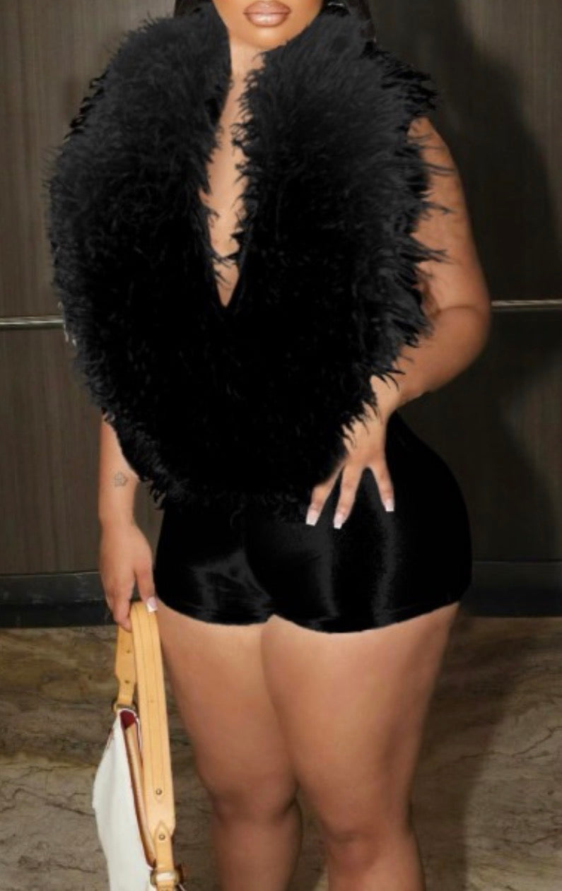 Ashley Fur Romper